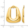 14k Polished Hoop Earring Jackets - Birthstone Company