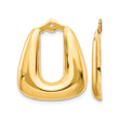 14k Polished Hoop Earring Jackets - Birthstone Company