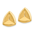 14k Polished Triangle Earring Jackets - Birthstone Company