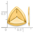 14k Polished Triangle Earring Jackets - Birthstone Company