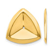 14k Polished Triangle Earring Jackets - Birthstone Company