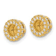 14k 3/8 carat Lab Grown Diamond VS/SI+ G+ for 4.25 mm Earring Jacket - Birthstone Company