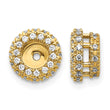 14k 3/8 carat Lab Grown Diamond VS/SI+ G+ for 4.25 mm Earring Jacket - Birthstone Company