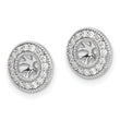 10k White Gold 1/4ct Diamond Earring Jackets