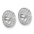 10k White Gold 1/3ct Diamond Earring Jackets - Birthstone Company
