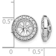 10k White Gold 1/3ct Diamond Earring Jackets - Birthstone Company