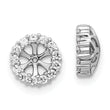 10k White Gold Diamond Earring Jackets