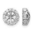 10k White Gold Diamond Earring Jackets - Birthstone Company