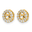 14k 1/4 carat Lab Grown Diamond VS/SI+ G+ for 4.25 mm Earring Jacket - Birthstone Company