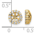 14k 1/4 carat Lab Grown Diamond VS/SI+ G+ for 4.25 mm Earring Jacket - Birthstone Company