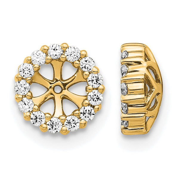14k 1/4 carat Lab Grown Diamond VS/SI+ G+ for 4.25 mm Earring Jacket - Birthstone Company