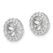 10k White Gold Diamond Earring Jackets