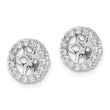 10k White Gold Diamond Earring Jackets