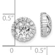 10k White Gold Diamond Earring Jackets