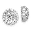 10k White Gold Diamond Earring Jackets