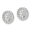 10k White Gold Diamond Earring Jackets
