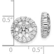 10k White Gold Diamond Earring Jackets