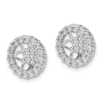 14K White Gold Lab Grown Diamond VS/SI FGH Earring Jackets - Sophia Jewelers