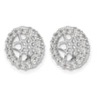 14k White Gold 3/4 carat Lab Grown Diamond VS/SI+ G+ for 7.5 mm Earring Jacket - Birthstone Company