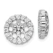14K White Gold Lab Grown Diamond VS/SI FGH Earring Jackets - Sophia Jewelers