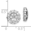 10k White Gold Diamond Earring Jackets
