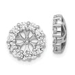 10k White Gold Diamond Earring Jackets