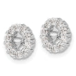 10k White Gold Diamond Earring Jackets