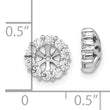 10k White Gold Diamond Earring Jackets