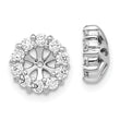 10k White Gold Diamond Earring Jackets