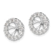 10k White Gold Diamond Earring Jackets
