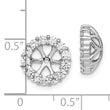 10k White Gold Diamond Earring Jackets