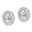 10k White Gold Diamond Earring Jackets