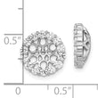 10k White Gold Diamond Earring Jackets