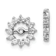 10k White Gold AA Diamond Earring Jacket