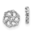 14K White Gold Lab Grown Diamond Earring Jacket