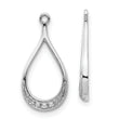 10k White Gold Diamond Earring Jackets