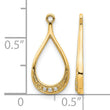 10k Yellow Gold Diamond Earring Jackets - Birthstone Company