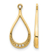 10k Yellow Gold Diamond Earring Jackets - Birthstone Company