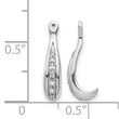 10k White Gold Diamond Earring Jackets - Birthstone Company