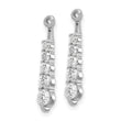 14k White Gold 5/8 carat Lab Grown Diamond VS/SI+ G+ Earring Jackets - Birthstone Company