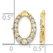 14k 1 1/3 carat Lab Grown Diamond VS/SI+ G+ Oval Earring Jackets - Birthstone Company