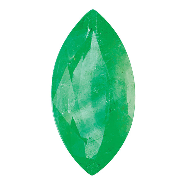 5x2.5mm Marquise Faceted Natural Emerald - C Quality