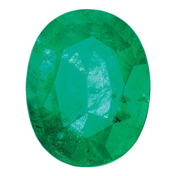 5x3mm Oval Faceted Natural Emerald - AA Quality