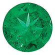 2.5mm Round Diamond-cut Natural Emerald - AAA Quality