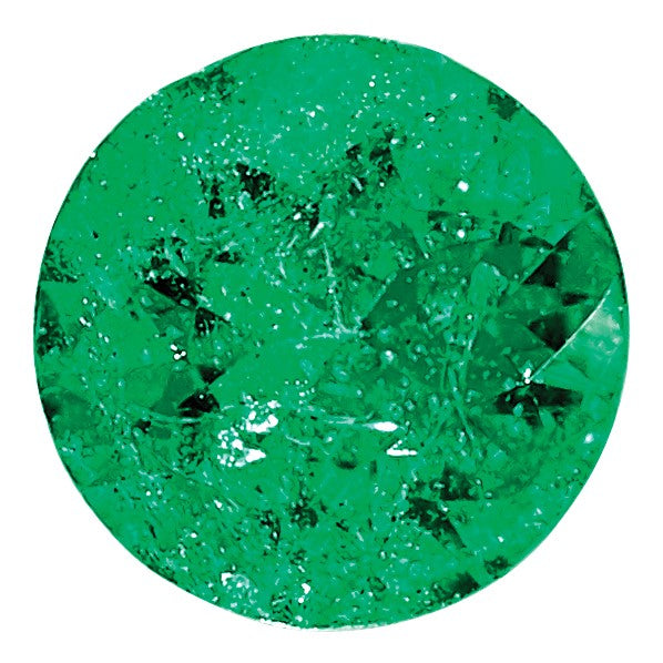 1.25mm Round Diamond-cut Natural Emerald - AA Quality - Birthstone Company