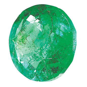 1.5mm Round Faceted Natural Emerald - A Quality
