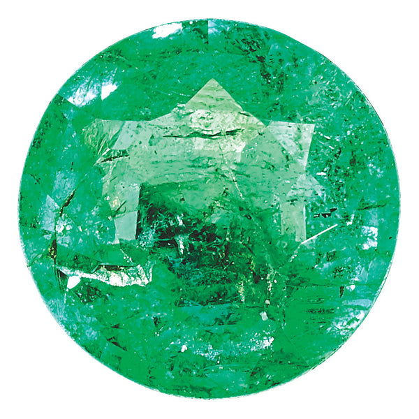 1.25mm Round Faceted Natural Emerald - A Quality