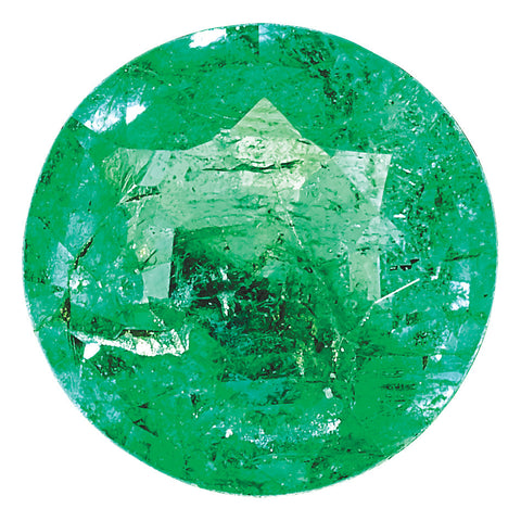 1.25mm Round Faceted Natural Emerald - A Quality