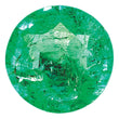 4.5mm Round Faceted Natural Emerald - A Quality