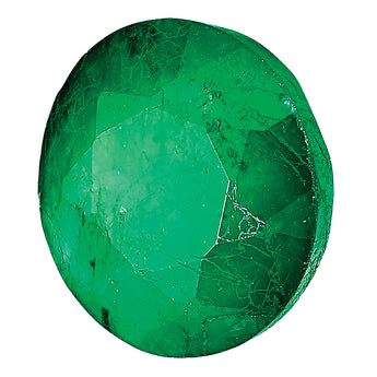 2.75mm Round Faceted Natural Emerald - C Quality
